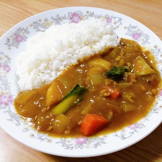 豚ひき肉のカレー